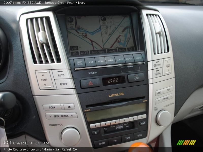 Navigation of 2007 RX 350 AWD