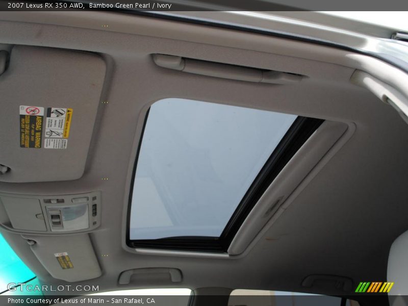 Sunroof of 2007 RX 350 AWD