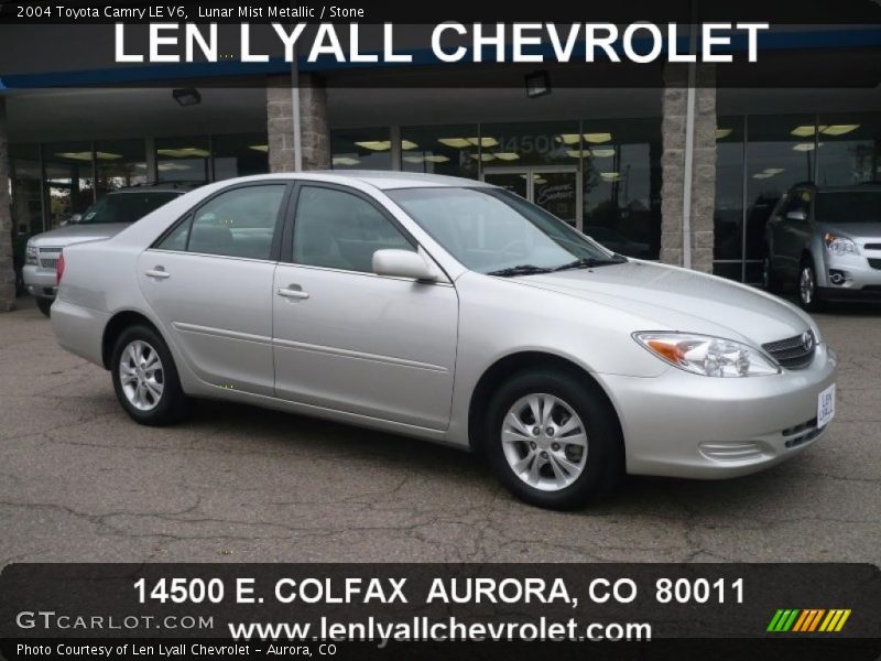Lunar Mist Metallic / Stone 2004 Toyota Camry LE V6