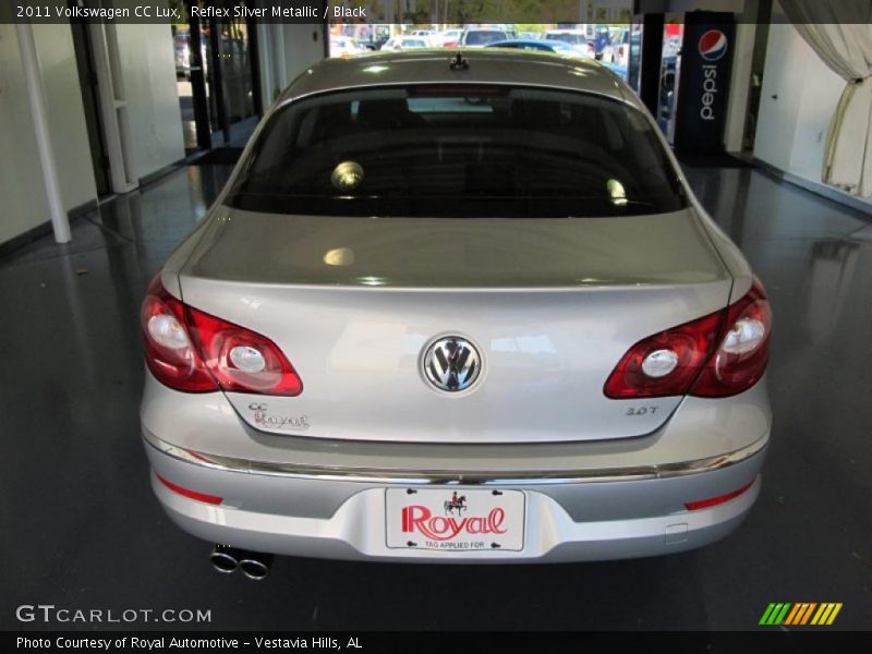 Reflex Silver Metallic / Black 2011 Volkswagen CC Lux