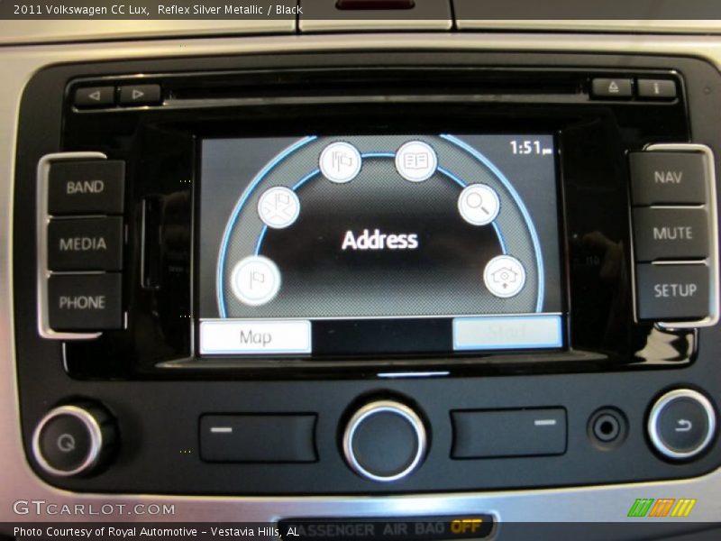 Navigation of 2011 CC Lux