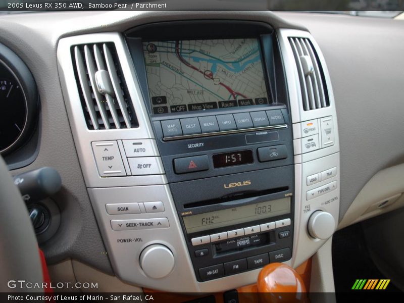 Bamboo Pearl / Parchment 2009 Lexus RX 350 AWD