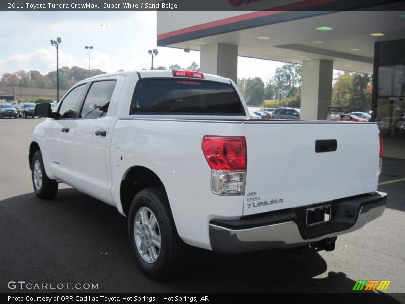 Super White / Sand Beige 2011 Toyota Tundra CrewMax