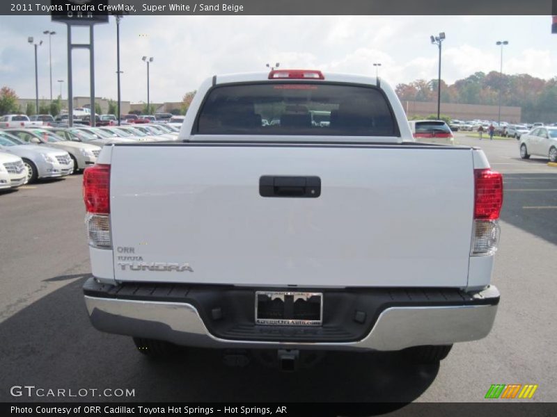 Super White / Sand Beige 2011 Toyota Tundra CrewMax