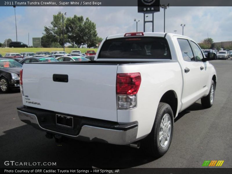 Super White / Sand Beige 2011 Toyota Tundra CrewMax