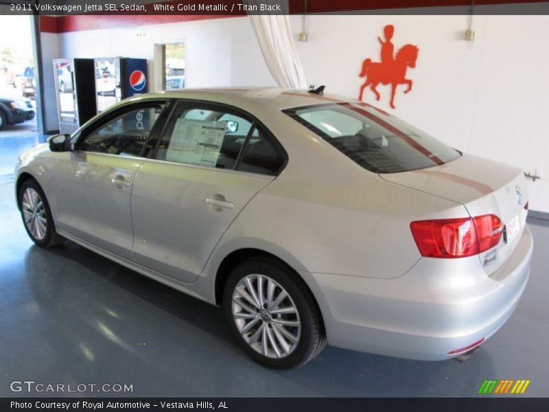 White Gold Metallic / Titan Black 2011 Volkswagen Jetta SEL Sedan