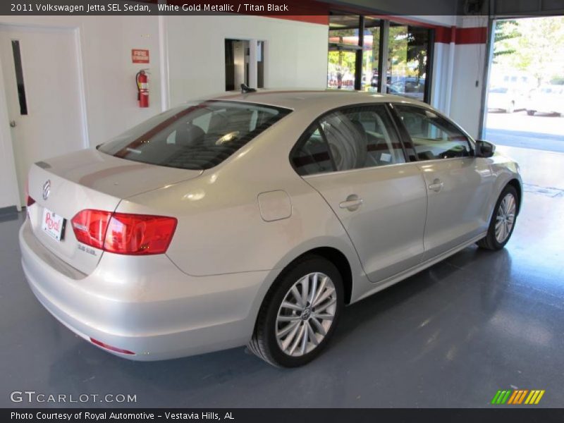 White Gold Metallic / Titan Black 2011 Volkswagen Jetta SEL Sedan