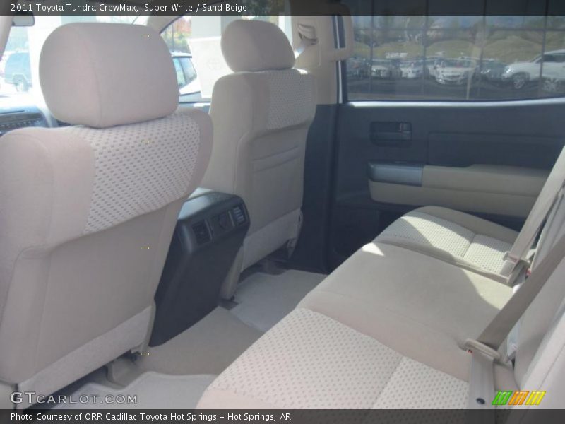 Super White / Sand Beige 2011 Toyota Tundra CrewMax
