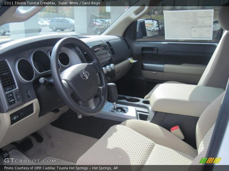 Sand Beige Interior - 2011 Tundra CrewMax 