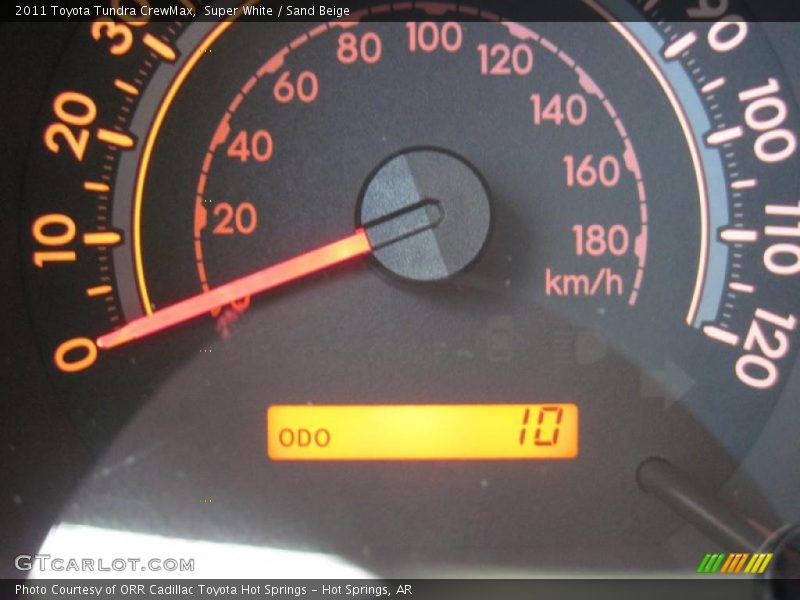 Super White / Sand Beige 2011 Toyota Tundra CrewMax