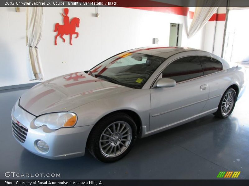 Bright Silver Metallic / Black 2003 Chrysler Sebring LXi Coupe