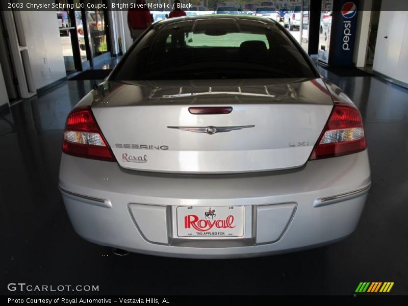 Bright Silver Metallic / Black 2003 Chrysler Sebring LXi Coupe