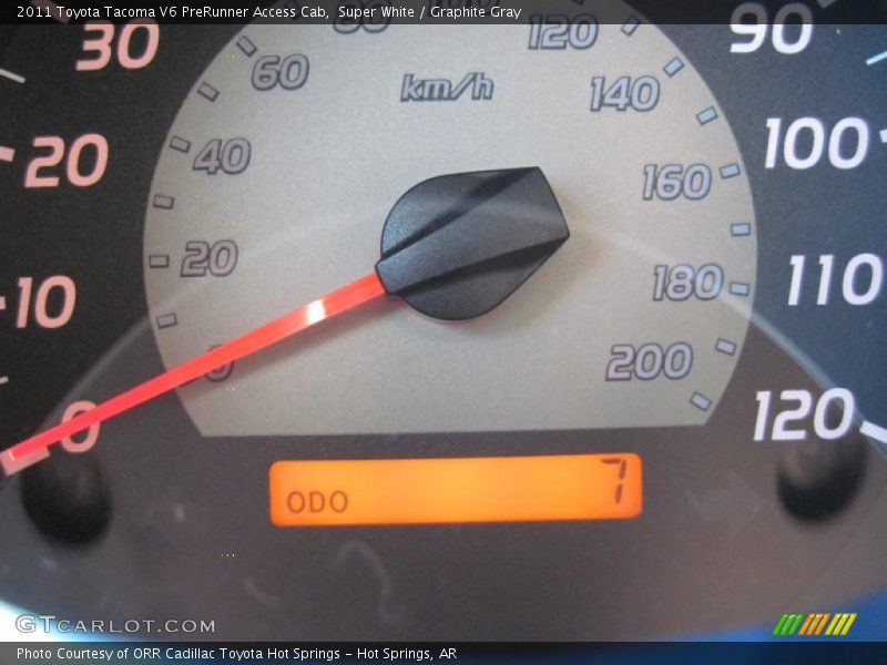 Super White / Graphite Gray 2011 Toyota Tacoma V6 PreRunner Access Cab
