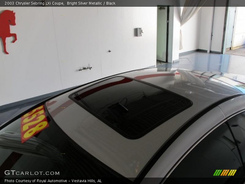 Bright Silver Metallic / Black 2003 Chrysler Sebring LXi Coupe