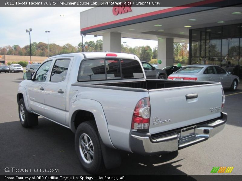 Silver Streak Mica / Graphite Gray 2011 Toyota Tacoma V6 SR5 PreRunner Double Cab