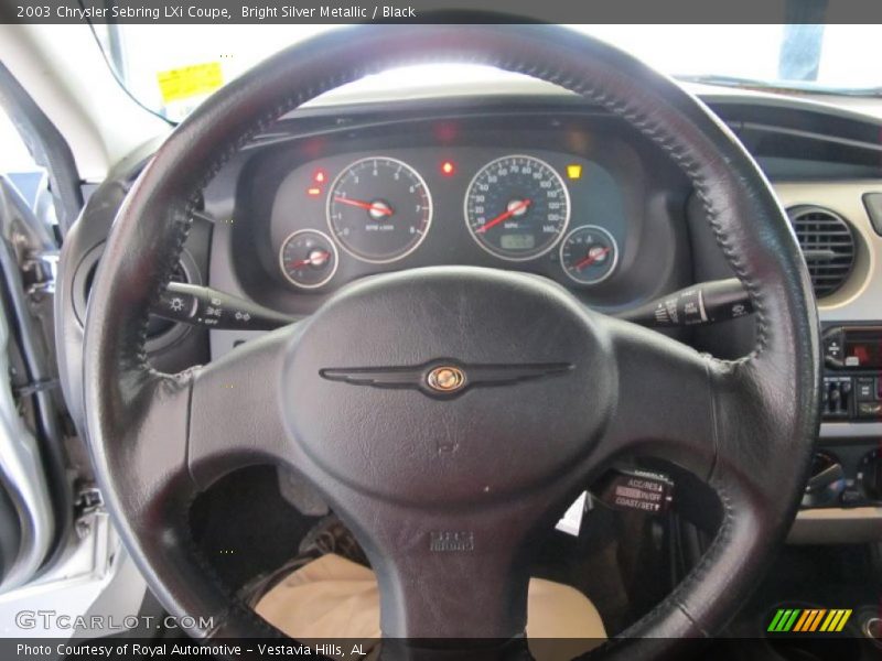 Bright Silver Metallic / Black 2003 Chrysler Sebring LXi Coupe