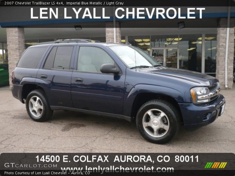 Imperial Blue Metallic / Light Gray 2007 Chevrolet TrailBlazer LS 4x4