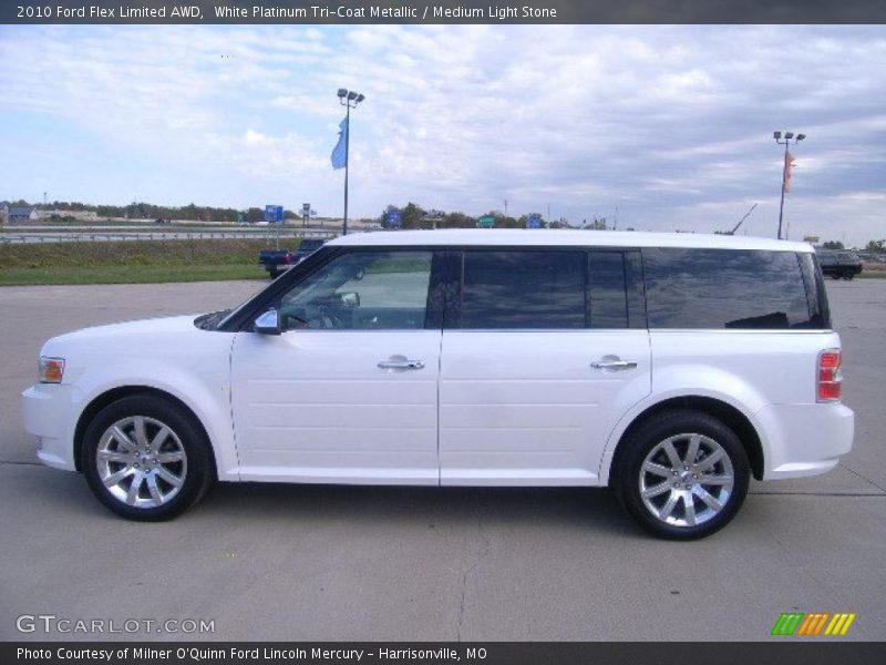  2010 Flex Limited AWD White Platinum Tri-Coat Metallic