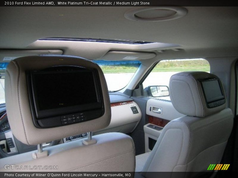 White Platinum Tri-Coat Metallic / Medium Light Stone 2010 Ford Flex Limited AWD
