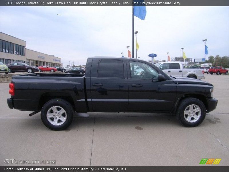 Brilliant Black Crystal Pearl / Dark Slate Gray/Medium Slate Gray 2010 Dodge Dakota Big Horn Crew Cab