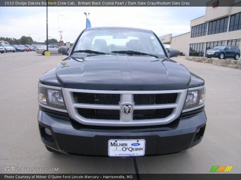 Brilliant Black Crystal Pearl / Dark Slate Gray/Medium Slate Gray 2010 Dodge Dakota Big Horn Crew Cab
