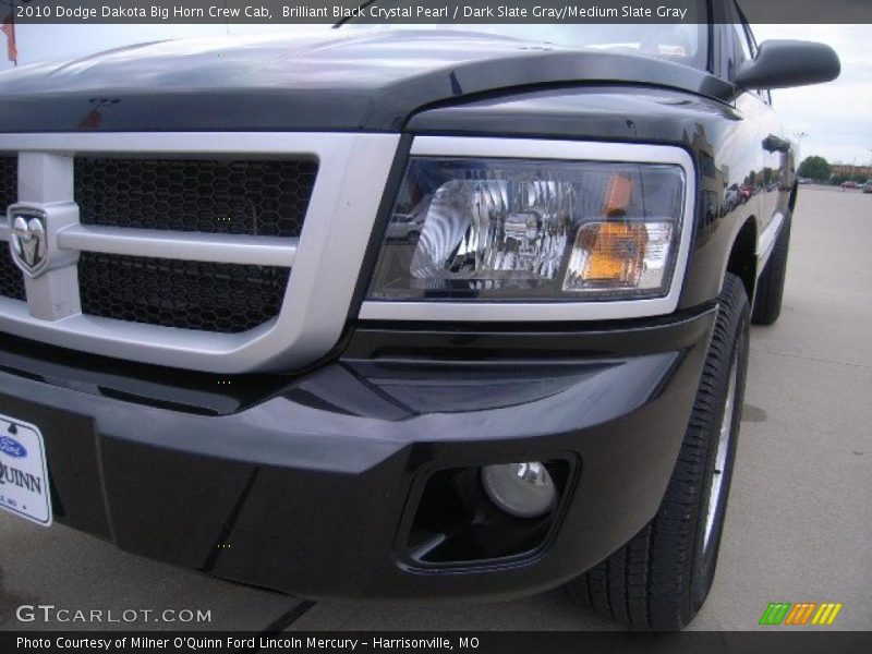 Brilliant Black Crystal Pearl / Dark Slate Gray/Medium Slate Gray 2010 Dodge Dakota Big Horn Crew Cab