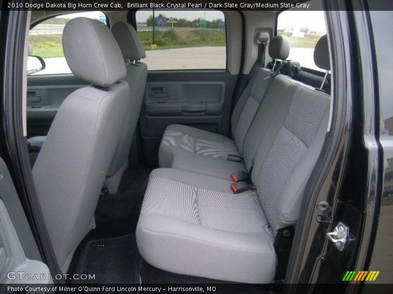  2010 Dakota Big Horn Crew Cab Dark Slate Gray/Medium Slate Gray Interior