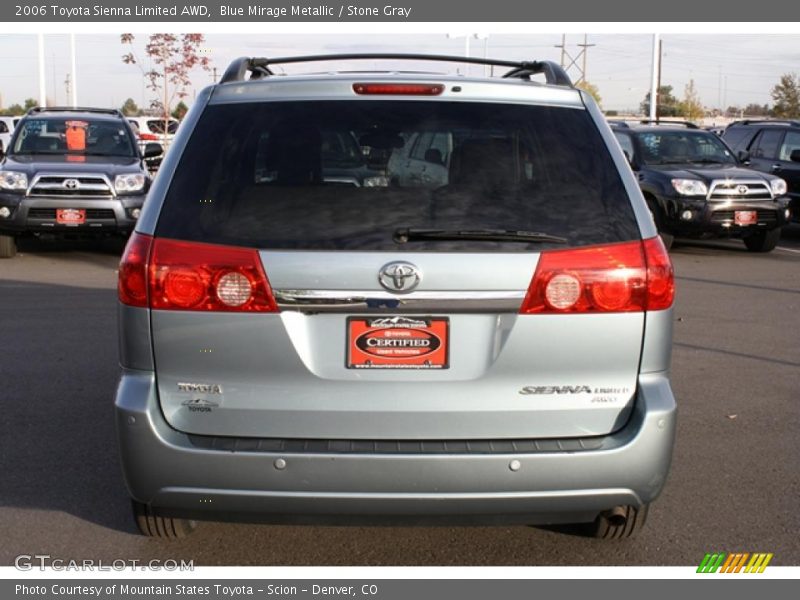 Blue Mirage Metallic / Stone Gray 2006 Toyota Sienna Limited AWD