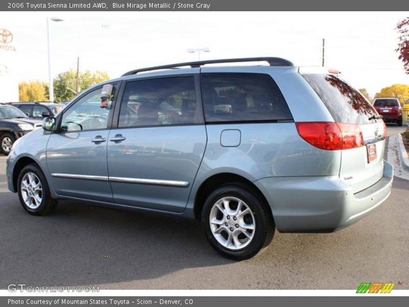 Blue Mirage Metallic / Stone Gray 2006 Toyota Sienna Limited AWD