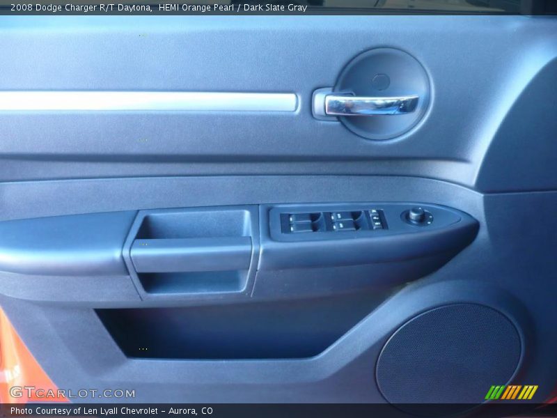 HEMI Orange Pearl / Dark Slate Gray 2008 Dodge Charger R/T Daytona
