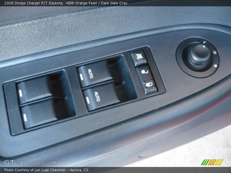 HEMI Orange Pearl / Dark Slate Gray 2008 Dodge Charger R/T Daytona