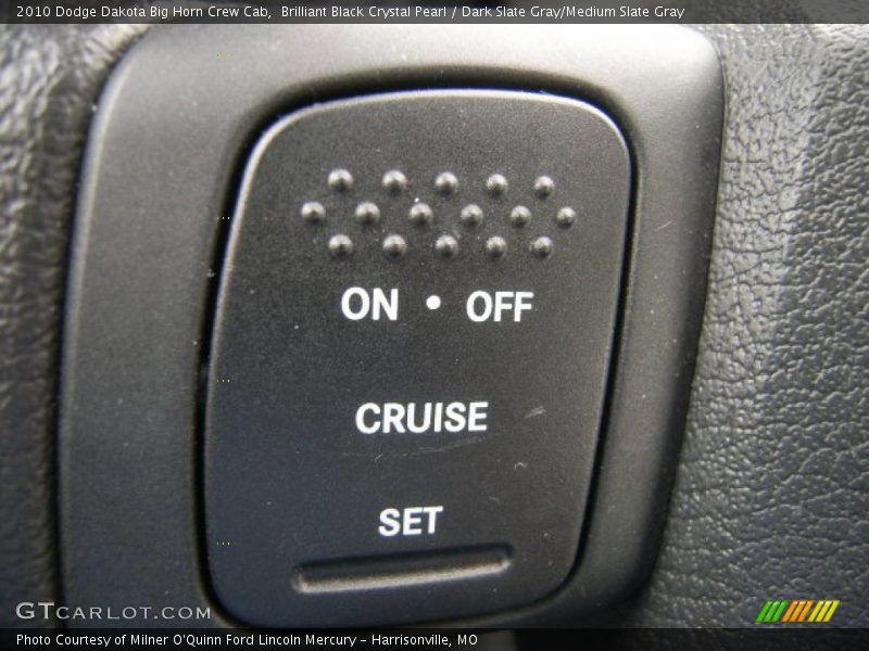 Brilliant Black Crystal Pearl / Dark Slate Gray/Medium Slate Gray 2010 Dodge Dakota Big Horn Crew Cab