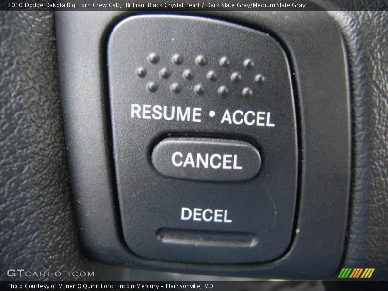 Brilliant Black Crystal Pearl / Dark Slate Gray/Medium Slate Gray 2010 Dodge Dakota Big Horn Crew Cab