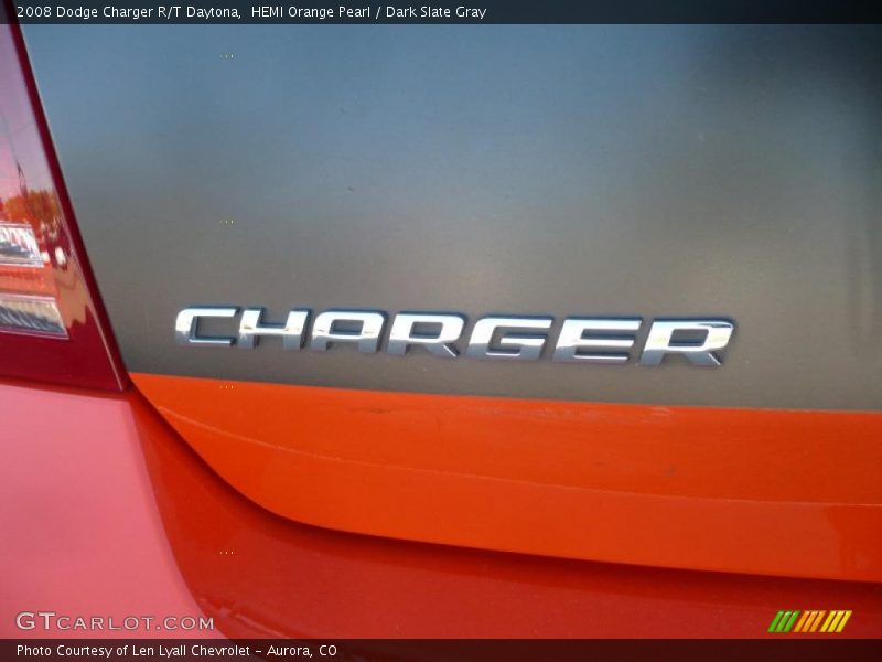 HEMI Orange Pearl / Dark Slate Gray 2008 Dodge Charger R/T Daytona