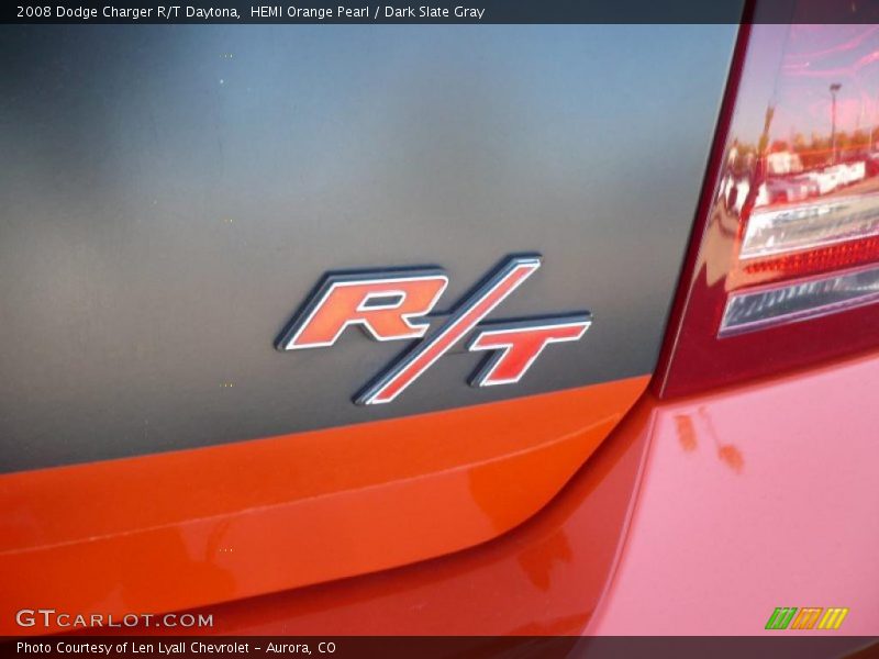 HEMI Orange Pearl / Dark Slate Gray 2008 Dodge Charger R/T Daytona