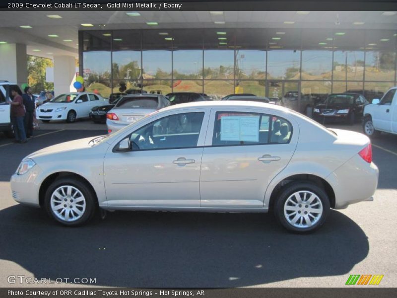 Gold Mist Metallic / Ebony 2009 Chevrolet Cobalt LT Sedan