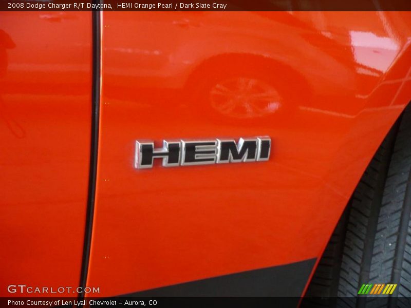 HEMI Orange Pearl / Dark Slate Gray 2008 Dodge Charger R/T Daytona