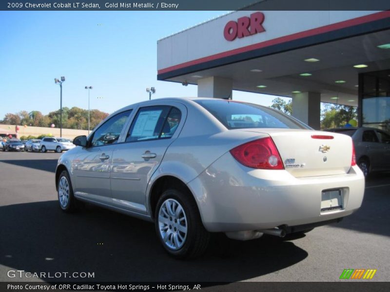 Gold Mist Metallic / Ebony 2009 Chevrolet Cobalt LT Sedan