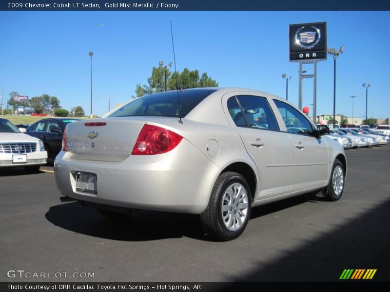Gold Mist Metallic / Ebony 2009 Chevrolet Cobalt LT Sedan