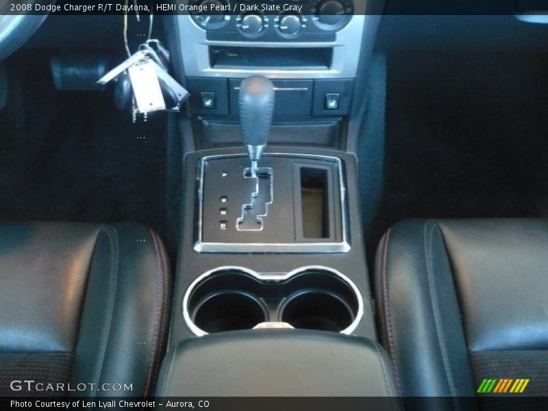 HEMI Orange Pearl / Dark Slate Gray 2008 Dodge Charger R/T Daytona