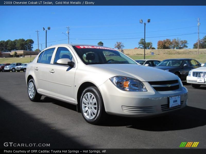 Gold Mist Metallic / Ebony 2009 Chevrolet Cobalt LT Sedan