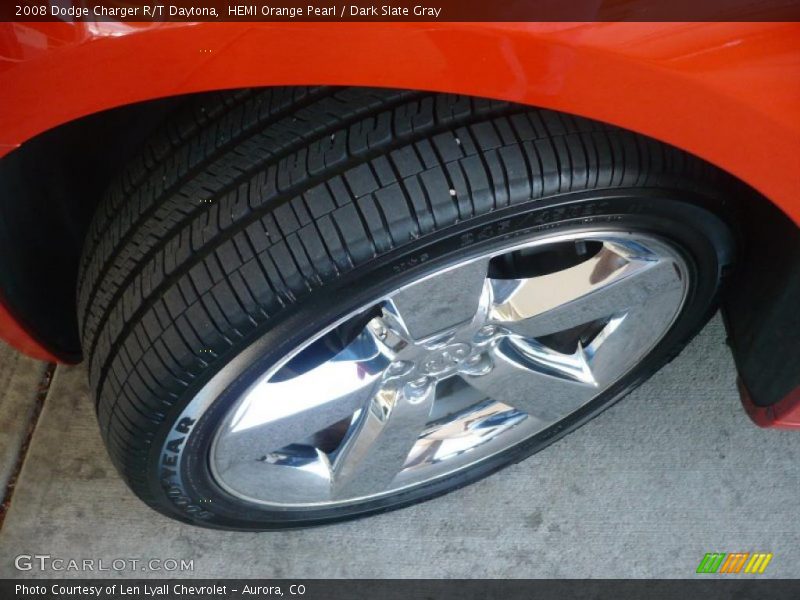 HEMI Orange Pearl / Dark Slate Gray 2008 Dodge Charger R/T Daytona