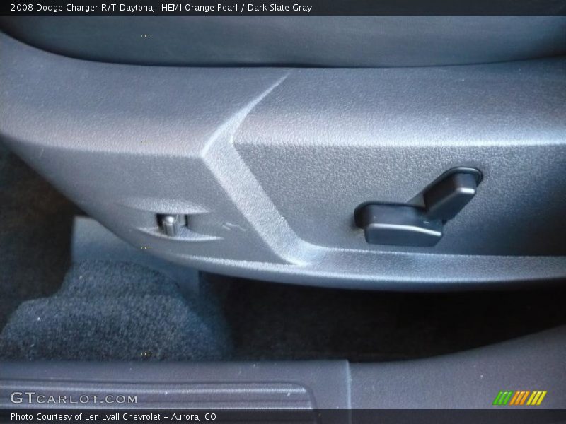 HEMI Orange Pearl / Dark Slate Gray 2008 Dodge Charger R/T Daytona