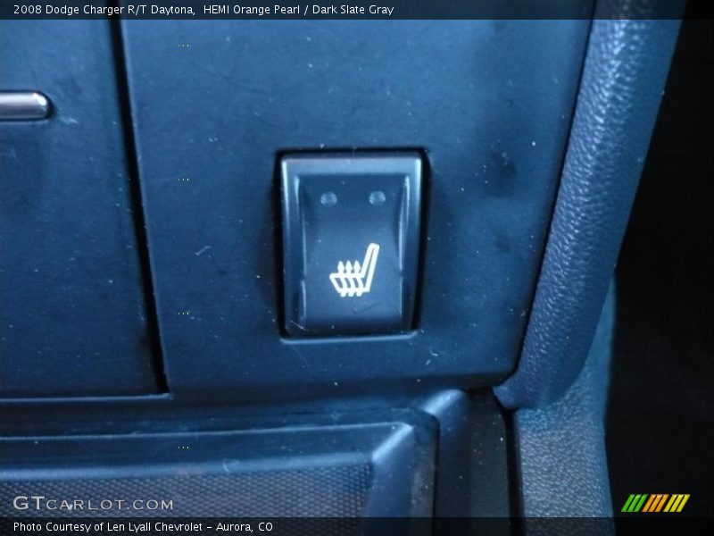 HEMI Orange Pearl / Dark Slate Gray 2008 Dodge Charger R/T Daytona