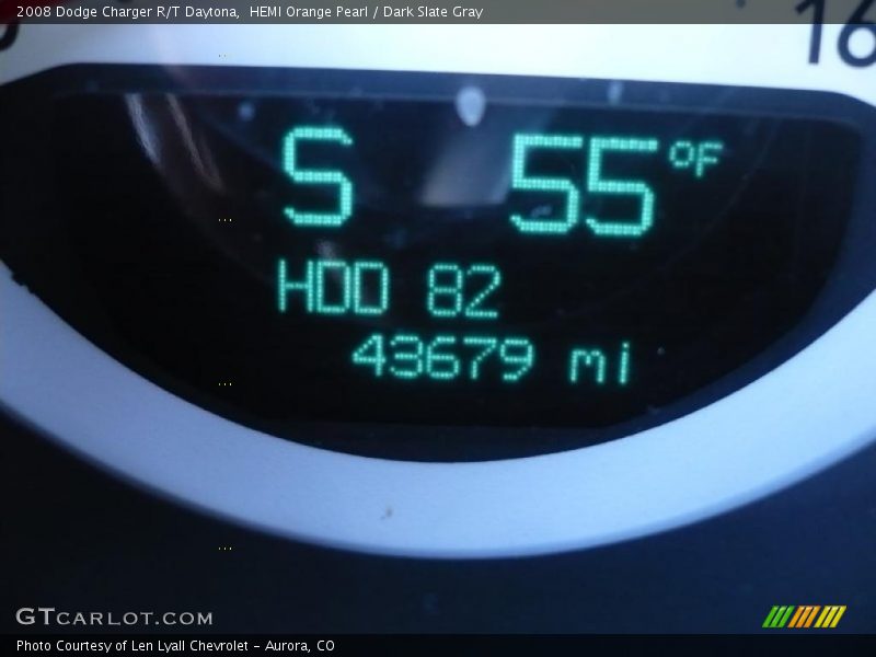 HEMI Orange Pearl / Dark Slate Gray 2008 Dodge Charger R/T Daytona