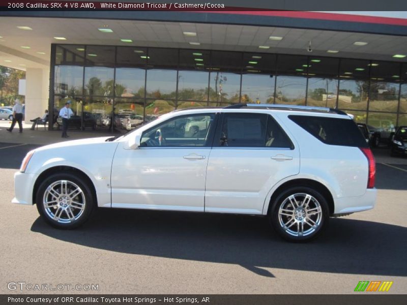 White Diamond Tricoat / Cashmere/Cocoa 2008 Cadillac SRX 4 V8 AWD
