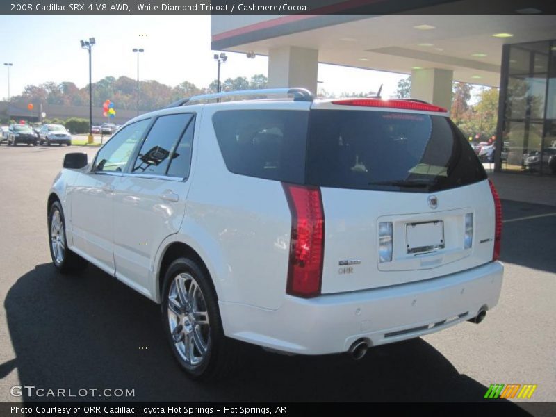 White Diamond Tricoat / Cashmere/Cocoa 2008 Cadillac SRX 4 V8 AWD