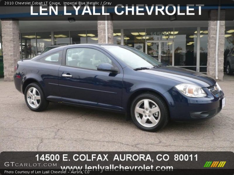 Imperial Blue Metallic / Gray 2010 Chevrolet Cobalt LT Coupe