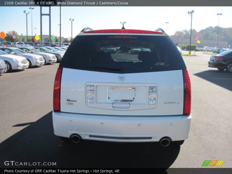 White Diamond Tricoat / Cashmere/Cocoa 2008 Cadillac SRX 4 V8 AWD