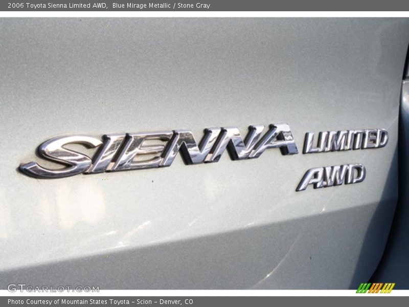 Blue Mirage Metallic / Stone Gray 2006 Toyota Sienna Limited AWD